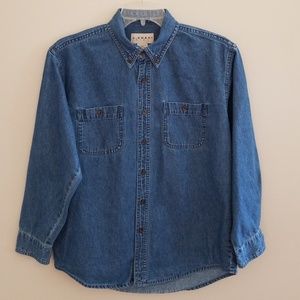 J. Khaki Boys Long Sleeve Denim Shirt